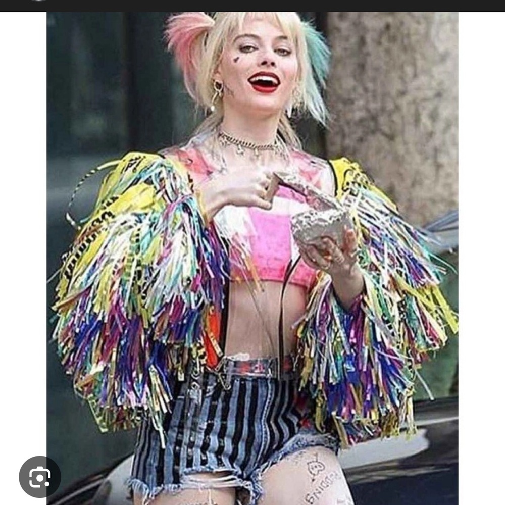 Official Birds of prey harley quinn fringe jacket
